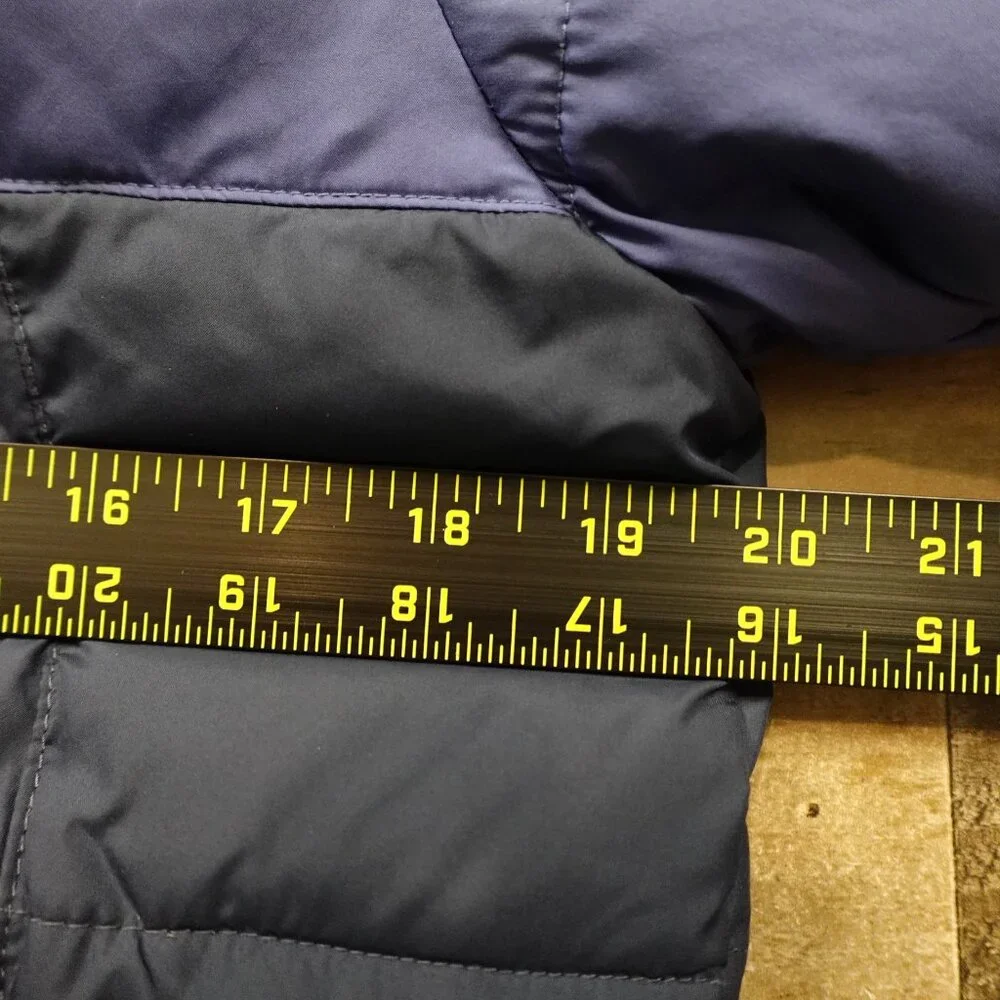 Columbia Pike Lake Insulated Jacket Girls Large Navy Blue‎ Omni-Heat Hooded